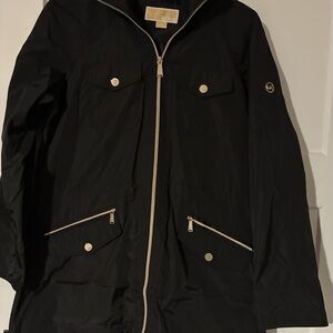 MICHAEL Michael Kors Black Lightweight Raincoat